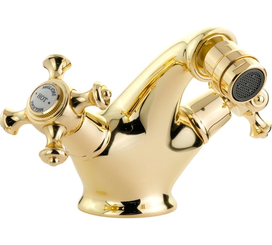 Изображение товара Смеситель для биде Migliore PRESTIGE донный клапан "click-clack", золото 31604