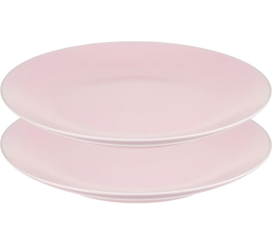 Изображение товара Набор обеденных тарелок Liberty Jones Simplicity, Ø26 см, розовые, 2 шт. LT_LJ_DPLSM_CRR_26