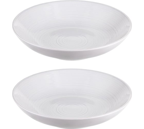 Изображение товара Набор тарелок для пасты Liberty Jones In The Village, Ø21,5 см, белые, 2 шт. LT_LJ_PBWVLG_CRW_21