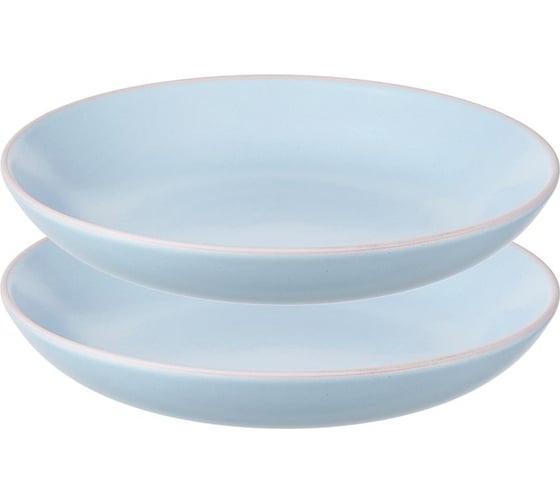 Изображение товара Набор тарелок для пасты Liberty Jones Simplicity, Ø20 см, голубые, 2 шт. LT_LJ_PBWSM_CRW_20