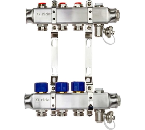 Изображение товара Комплект коллекторов с кронштейнами Ридан SSM-3R set 3 контура 088U0973R