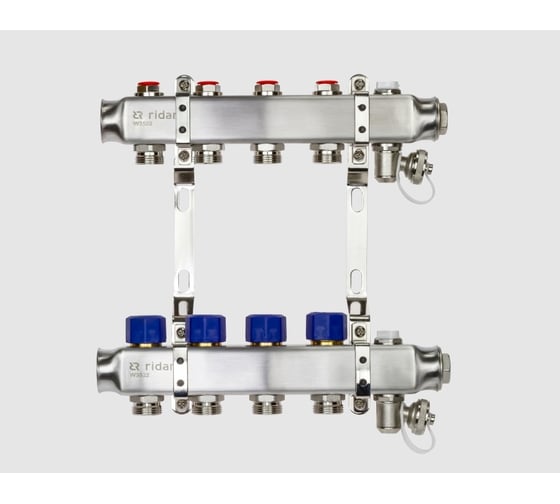 Изображение товара Комплект коллекторов Ридан SSM-5R set с кронштейнами, 5 контуров 088U0975R