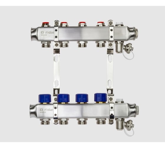 Изображение товара Комплект коллекторов Ридан SSM-6R set с кронштейнами, 6 контуров 088U0976R