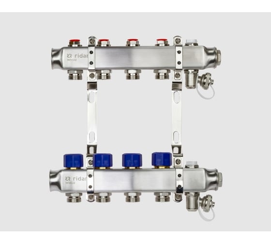 Изображение товара Комплект коллекторов Ридан SSM-8R set с кронштейнами, 8 контуров 088U0978R