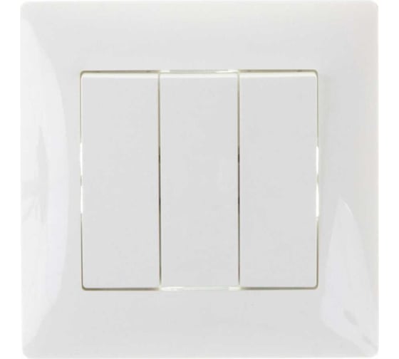 Изображение товара Механизм выключателя GUSI Electric 3клавиши скрытая установка, 10а, 250в. цвет: шампань С10В3-027