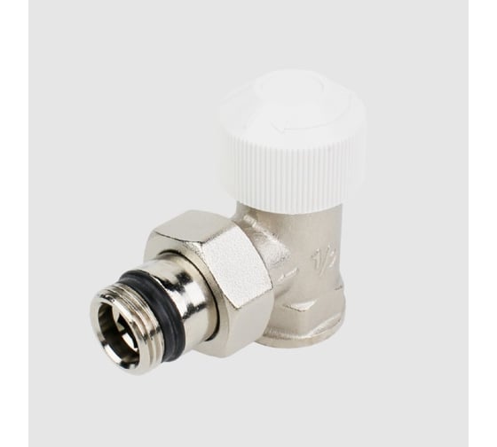 Изображение товара Вентиль, термостатический, угловой, 1/2, 1/2, ВН, никелированный старый EVR06.3412 ELSEN EVR09.3412