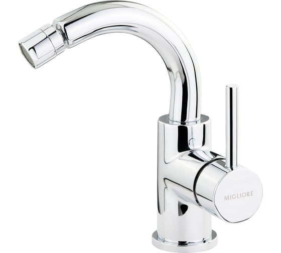 Изображение товара Смеситель для биде Migliore FORTIS излив изогнут, ручка сбоку, донный клапан "click-clack", хром 31543