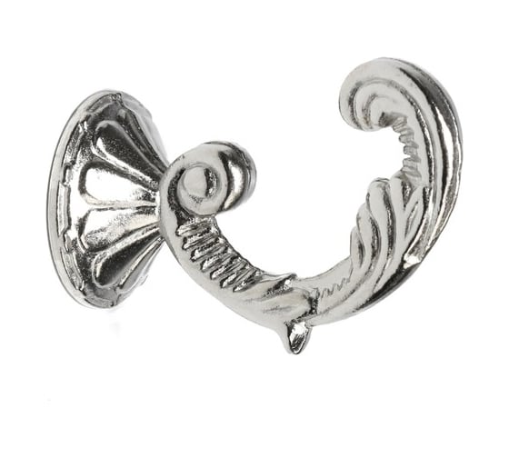 Изображение товара Крючок для штор ТУНДРА KS002, однорожковый, цвет хром 3241486