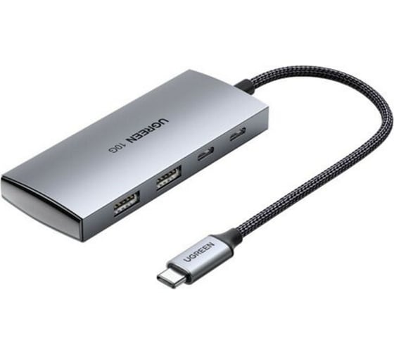 Изображение товара USB концентратор UGREEN 4 в 1 хаб, 2 х USB C 3.1, 2 х USB A 3.1 30758