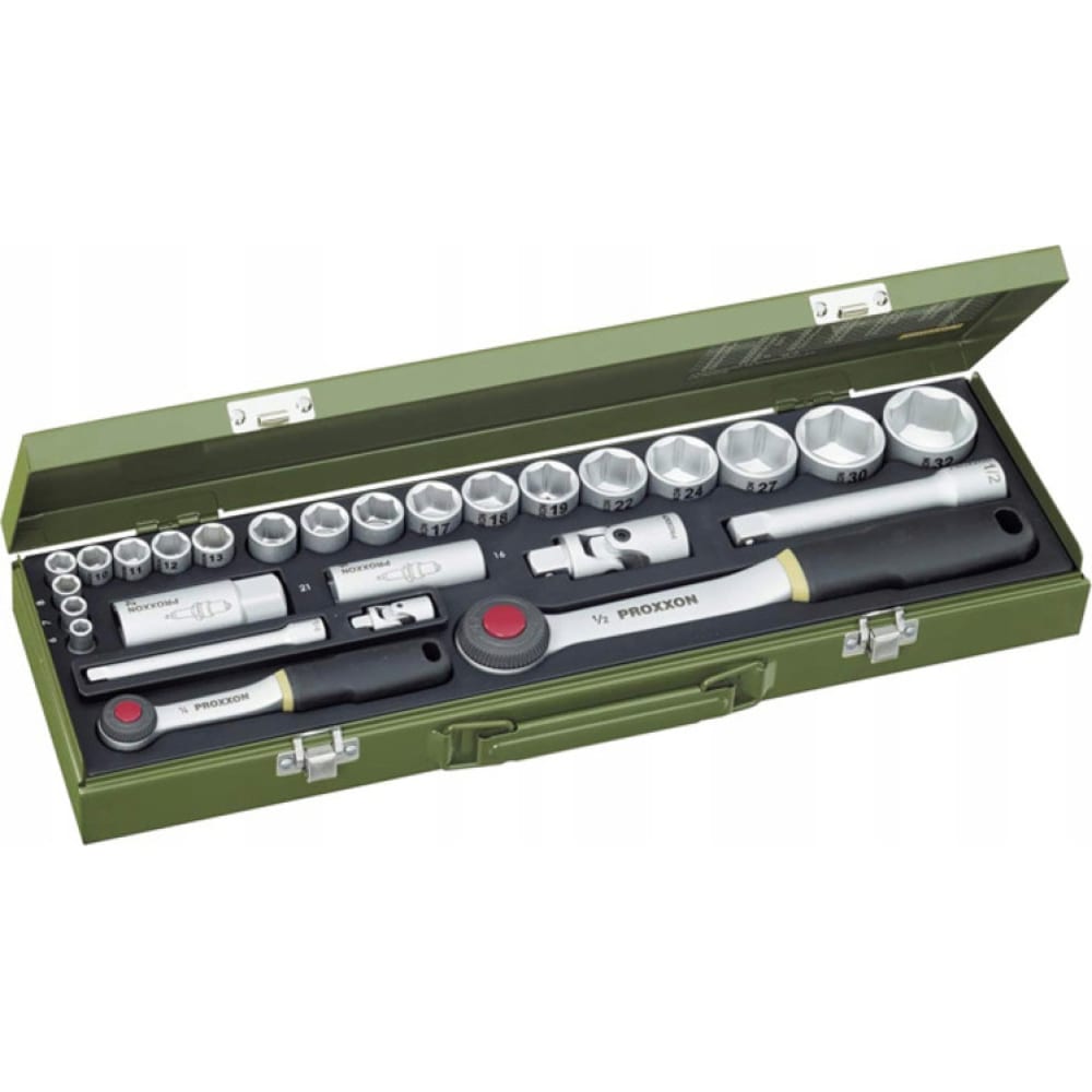 Автомобильный набор торцевых ключей Proxxon набор инструментов в кейсе тундра автомобильный crv 1 2 1 4 3 8 172 предмета