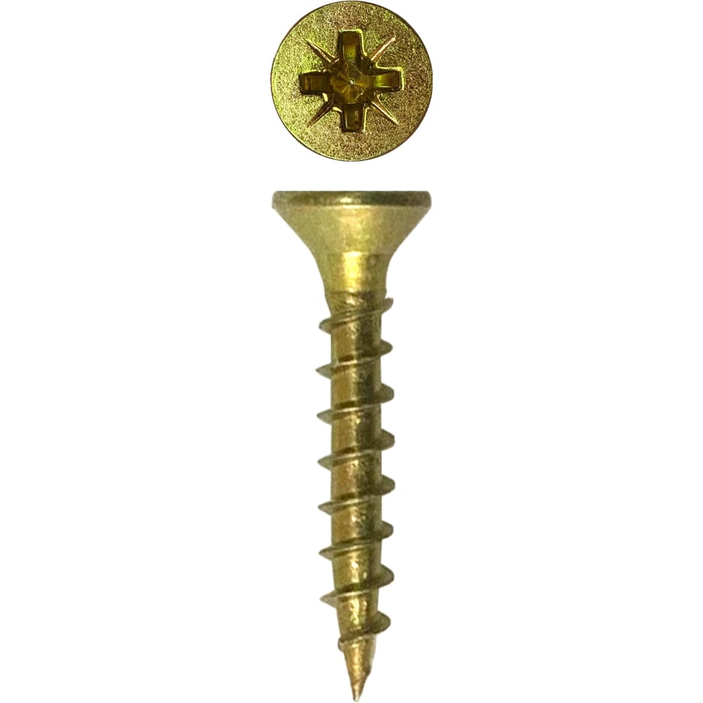 Изображение товара Универсальный саморез Rizzel Pz 4x25 мм, желтый цинк, 600 шт