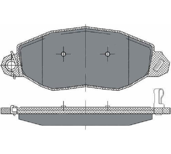 Изображение товара Колодки тормозные (комплект 4 шт.) SCT SP281