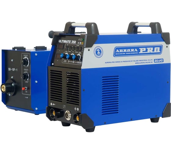Изображение товара Сварочный полуавтомат с горелкой, закрытым подающим механизмом SB-10F и пакетом проводов Aurora ULTIMATE 350 IGBT 19236