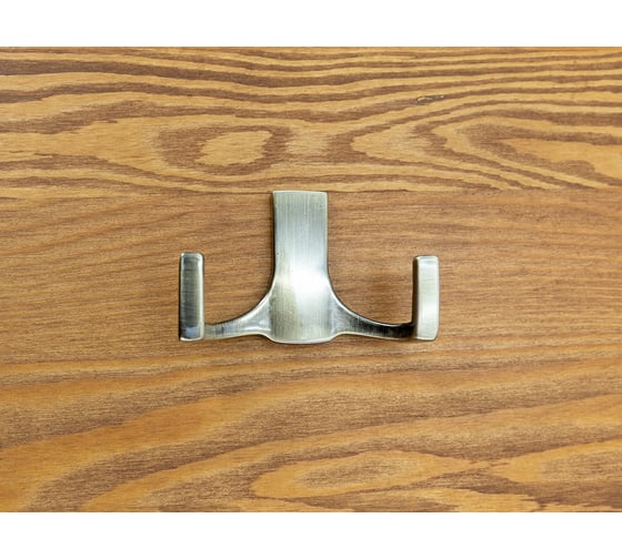 Изображение товара Крючок СКОБЯНОЙ 2-х рожковый, мод. 855 бронза 009422