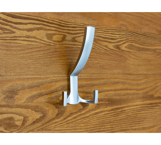 Изображение товара Крючок СКОБЯНОЙ 3-х рожковый, мод. 855 матовый хром 009420