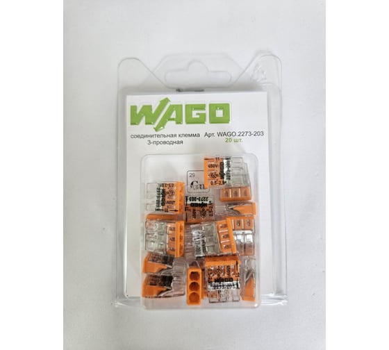 Изображение товара Клемма WAGO 2273-203 20 шт. 2534