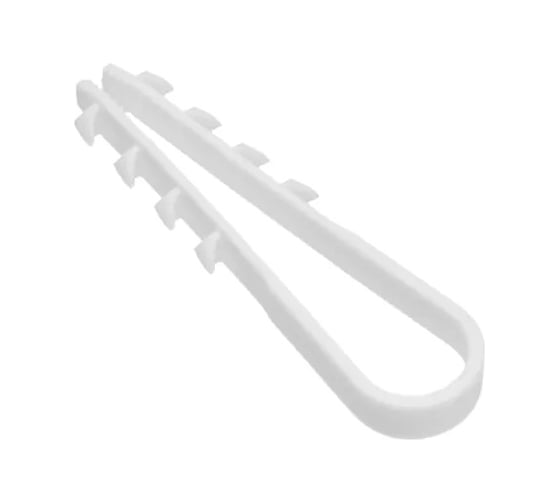 Изображение товара Дюбель-хомут DM PLAST белый 11-18 мм для круглого кабеля, 100шт 11-18кр
