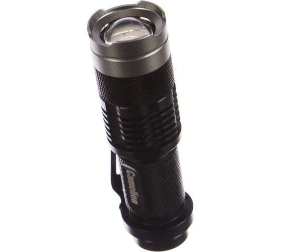Изображение товара Фонарь Camelion LED5135 черный, LED XPE, ZOOM, 3 режима, 1XLR6 в комплекте, алюминий, блистер 12915