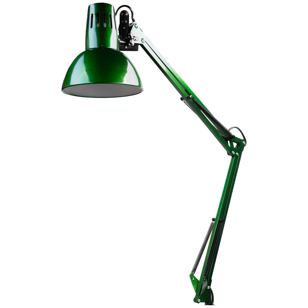 Изображение товара Настольный светильник Camelion KD-312 C05 Зеленый с струбциной