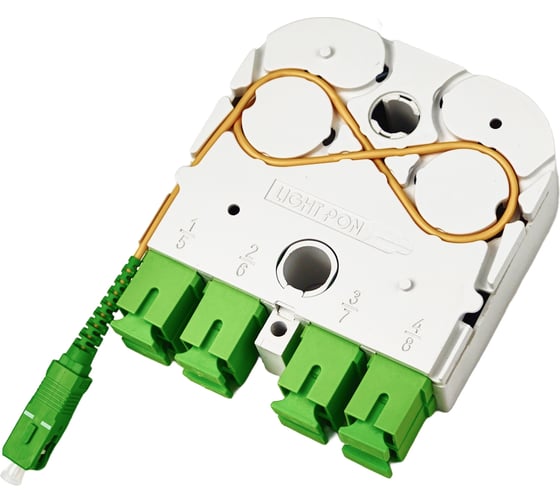 Изображение товара Универсальный сплиттерный модуль KSC LIGHT PON УСМ 1x4 SC/APC на 4 абонента KSC-USM-4