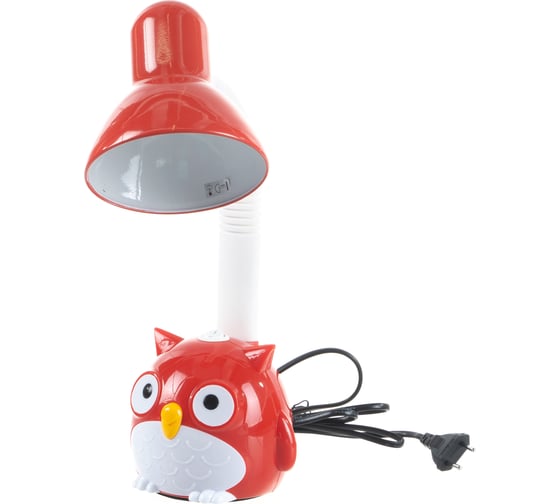 Изображение товара Настольный светильник Camelion KD-380 C04 красный, Сова, 230В, 40Вт, E27 12882