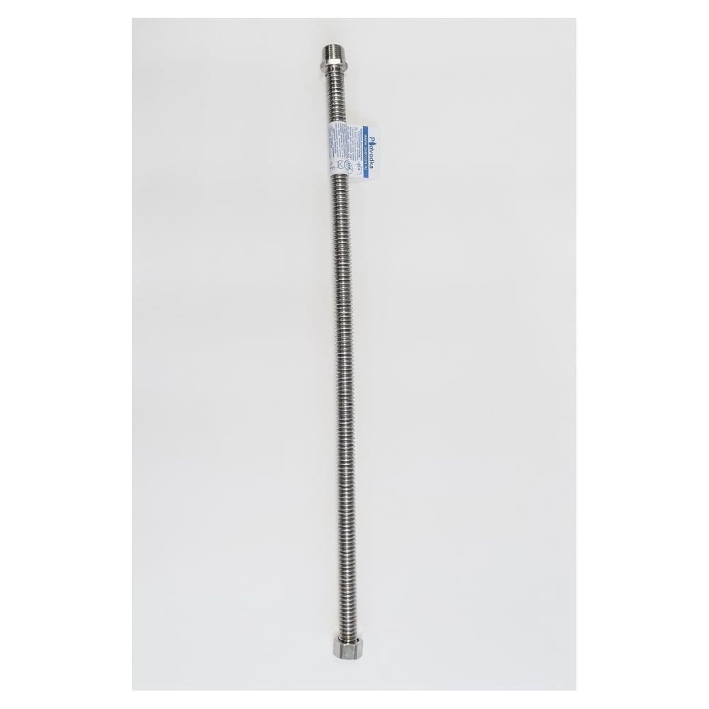 Изображение товара Сильфонный шланг вода Overcon 0,8 м 1/2 Г-Ш для водопроводных систем