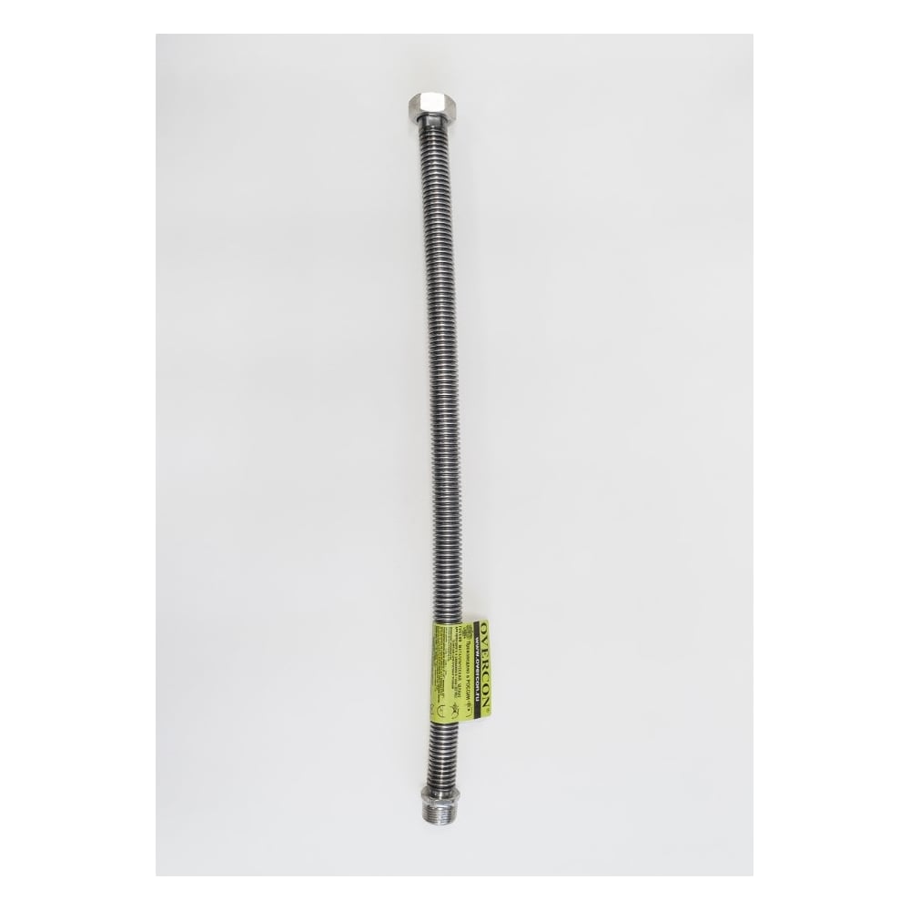 Изображение товара Сильфонный шланг Overcon Пара 60 см 7004012 для сантехники и водопровода