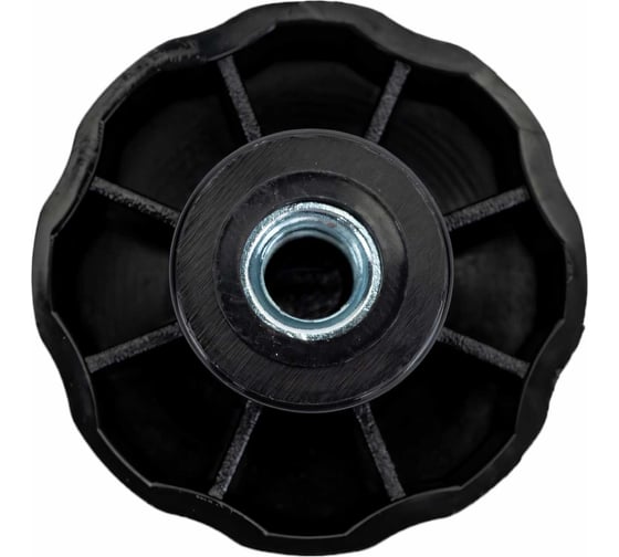 Изображение товара Ручка-барашек Tech-Krep/Zitar пластик, D42, с внутр. метал. резьбой M8, черный 144189