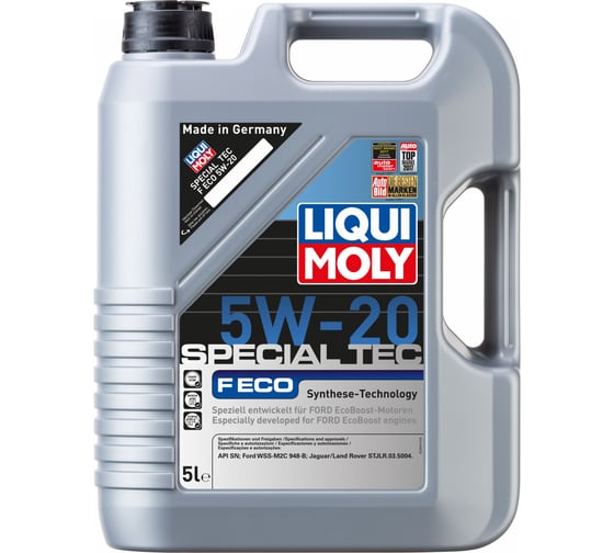 Изображение товара НС-синтетическое моторное масло, 5л LIQUI MOLY Special Tec F ECO 5W-20 SN 3841
