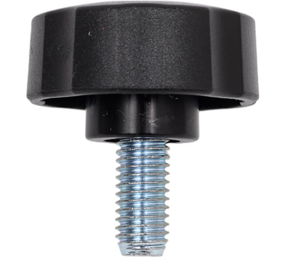 Изображение товара Ручка-барашек Tech-Krep/Zitar пластик, D42, с резьбовым штифтом М10x20, чёрный 154203