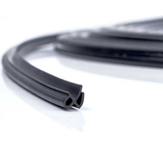 Изображение товара Уплотнитель для окон и дверей KOMFORT москитные системы rehau 4952 ПВХ, усиленный, черный, тэп 10 м УПЛ051