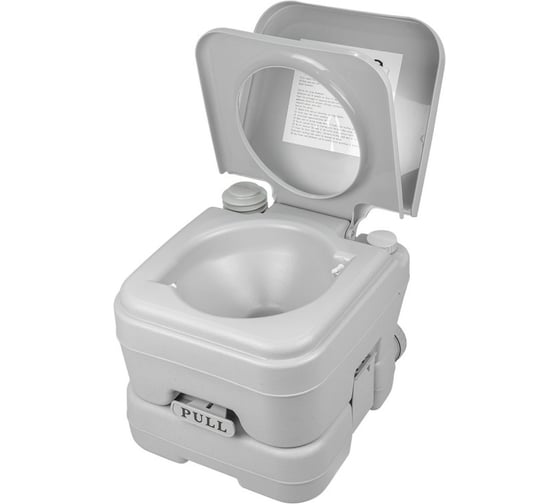 Изображение товара Портативный пластмассовый биотуалет WMS Tools 10 л, смыв-сильфонный насос WMC-PT10-1