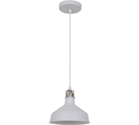 Изображение товара Подвесной светильник Camelion PL-425S С71 белый + хром, Amsterdam, E27, 60Вт, 230В, металл 13025