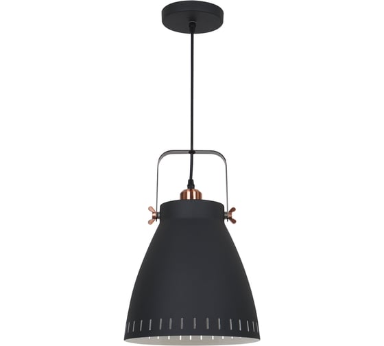 Изображение товара Подвесной светильник Camelion PL-428L С62 черный+медь, New York, E27, 60Вт, 230В, металл 13072