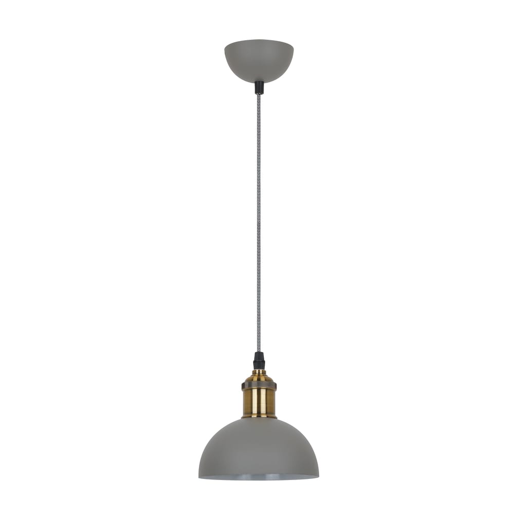 Подвесной светильник camelion pl-601s c68 серый+старинная медь, loft, e27, 40вт, 230в, металл 13101