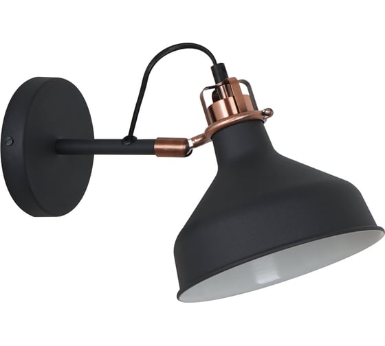 Изображение товара Настенный светильник Camelion WML-425 C62 черный+медь, Amsterdam, 1хE27, 40Вт, 230В, металл 13020