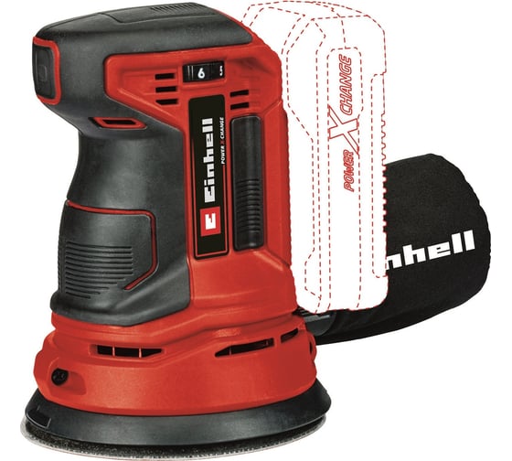 Изображение товара Аккумуляторная эксцентриковая шлифмашина Einhell PXC TE-RS 18 Li-Solo 4462010