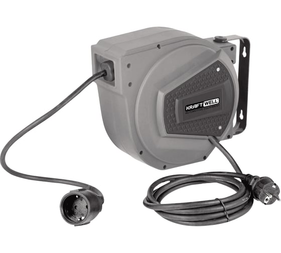 Изображение товара Катушка-удлинитель KraftWell электрическая, 15 м., 220 В. KRW1731E