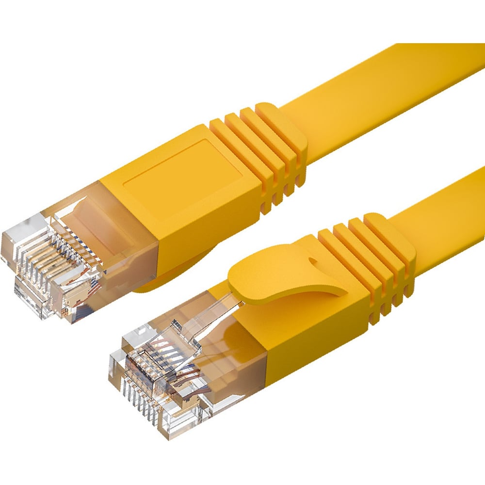 Изображение товара Патч-корд Ripo плоский utp4 cat 6, rj45-rj45, 1,8 m, pvc (желтый) 003-300133 Изображение товара Патч-корд Ripo плоский utp4 cat 6, rj45-rj45, 1,8 m, pvc (желтый) 003-300133