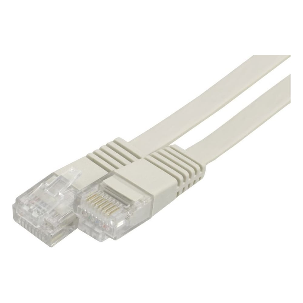 Изображение товара Плоский патч-корд Ripo UTP Cat 6 1,8 м белый для надежной сети Wi-Fi и Ethernet Изображение товара Плоский патч-корд Ripo UTP Cat 6 1,8 м белый для надежной сети Wi-Fi и Ethernet