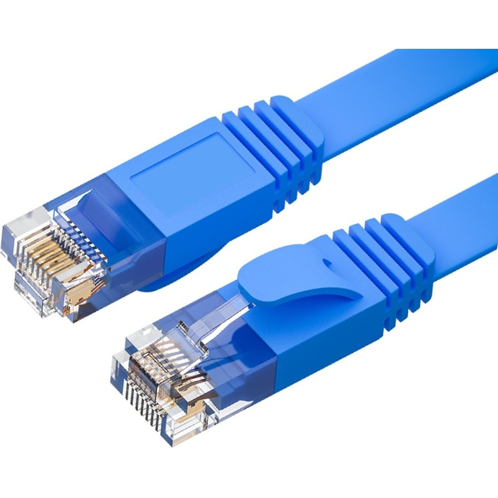 Изображение товара Патч-корд Ripo плоский utp4 cat 6, rj45-rj45, 1,8 m, pvc (синий) 003-300132 Изображение товара Патч-корд Ripo плоский utp4 cat 6, rj45-rj45, 1,8 m, pvc (синий) 003-300132