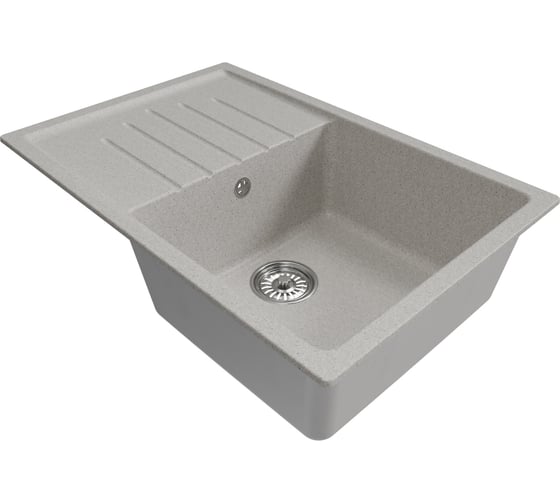 Изображение товара Мойкa MIXLINE ML-GM19 с крылом, серая 310, 750x500x200 мм newх 551984