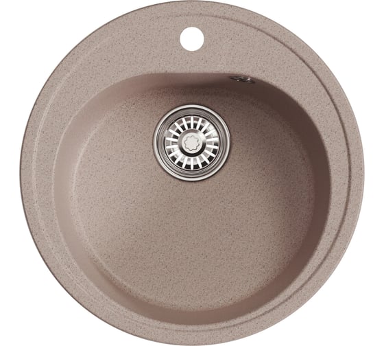 Изображение товара Мойкa MIXLINE ML-GM11 круглая, песочная 302, 500 мм, глубина чаши 180 мм newх 551819