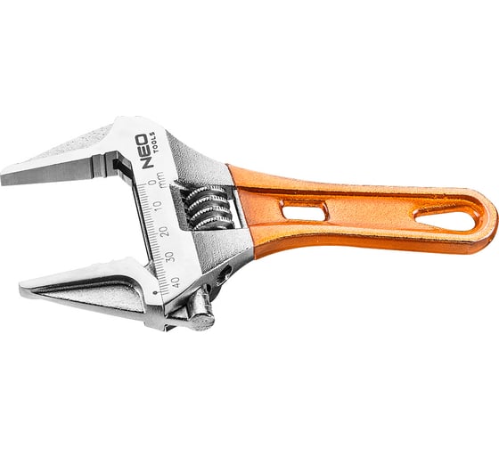 Изображение товара Разводной ключ короткий 156 мм, рабочий диапазон 0-43 мм NEO Tools 03-021