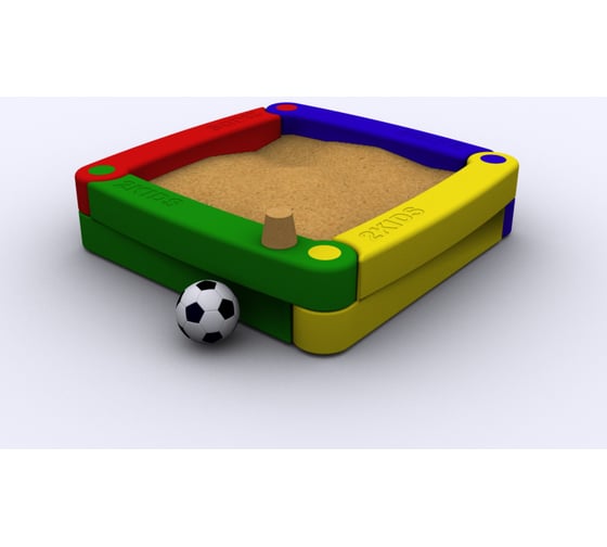 Изображение товара Песочница Asplast 2kids из 4-х элементов 2K-2P-SA01EL01