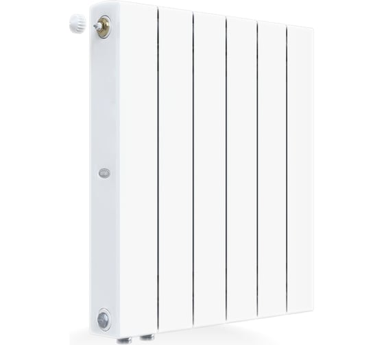 Изображение товара Биметаллический радиатор RIFAR 6 секций SUPReMO VENTIL 500 06 секц. нижн. прав. R-SU-500-06-VR