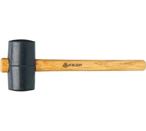 Изображение товара Резиновая киянка (65 мм/450 г, деревянная ручка) КЕДР 075-6545 28351