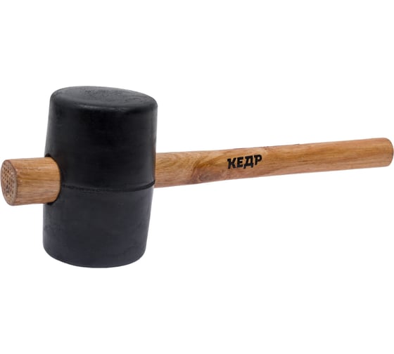 Изображение товара Резиновая киянка (90 мм/900 г, деревянная ручка) КЕДР 075-9090 28353