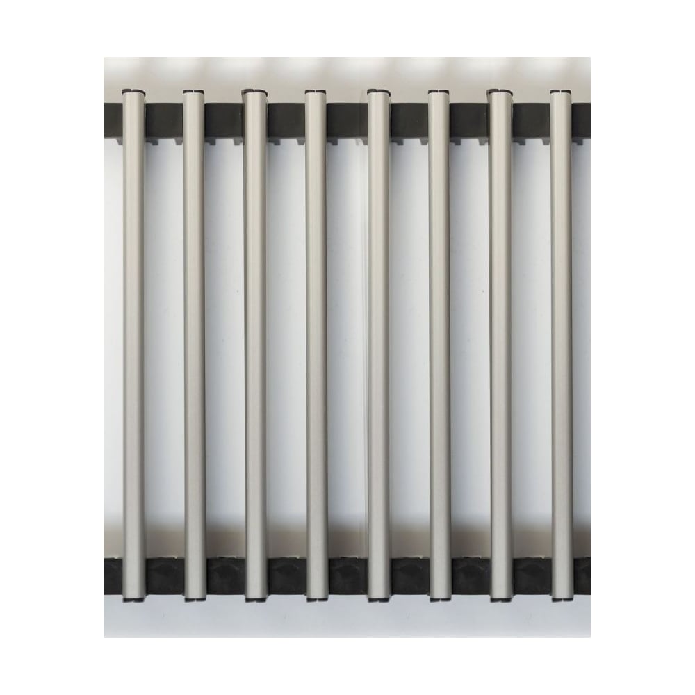 Изображение товара Алюминиевая решетка для радиатора KVZ RRA-230-2000-A светло-серая 2000 мм