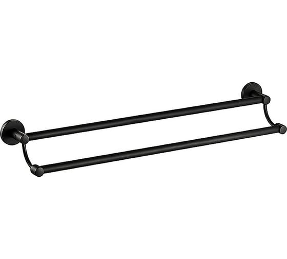 Изображение товара Полотенцедержатель Haiba hb8709 двойной 60см черный 550607